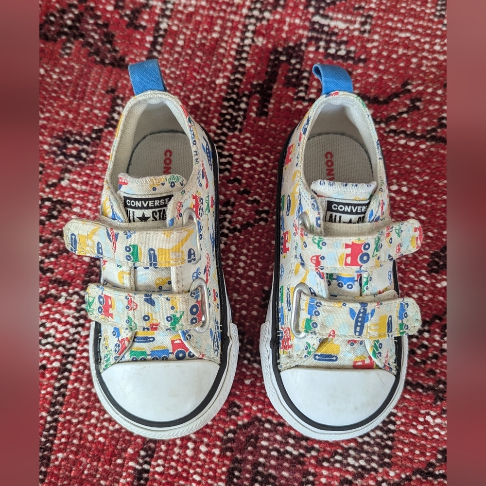 Converse Chuck Taylor All Start Easy-On Velcro Vehicles Truck Sneakers Sz 6